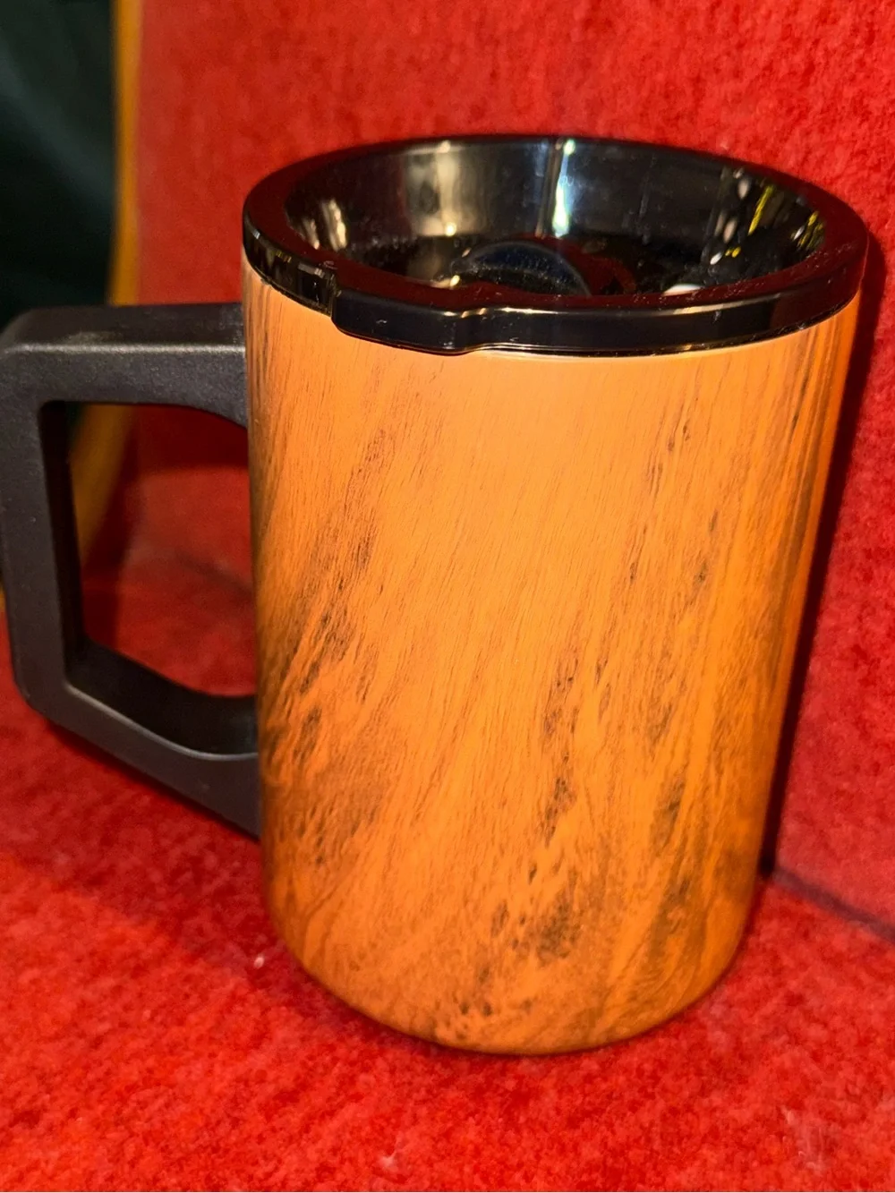 Elemental Woodgrain Travel Mug NEW with TEAK WOOD DESIGN